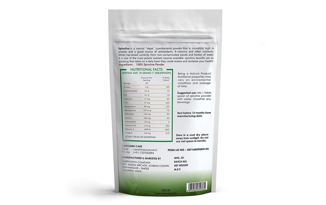 Holy Natural Spirulina Powder    Pack  1 kilogram